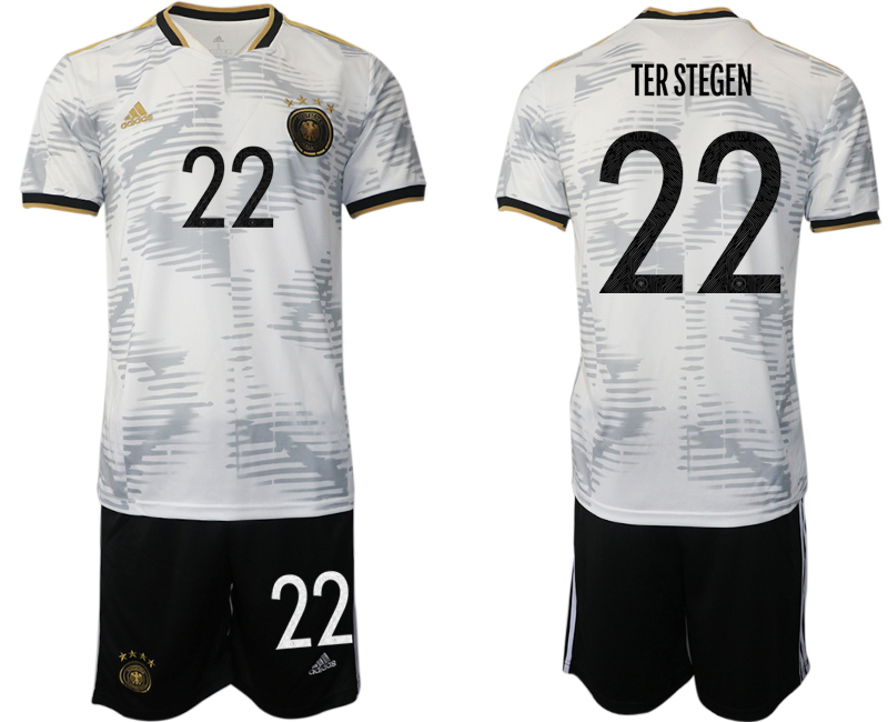 Cheap Men 2022 World Cup National Team Germany home white 22 Soccer Jersey